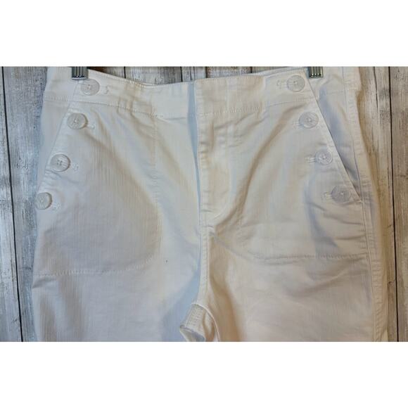 Talbots White Sailor Jeans‎ Crop Length Size 6 - Picture 2 of 9